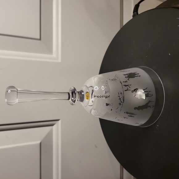 Fenton Crystal Winter Skating Scene Bell 1978 - Picture 5 of 9